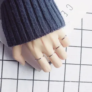 NEW 18k/.925‎ Rose Gold Dainty Stacking Midi Pinky Knuckle Ring thumbnail 4