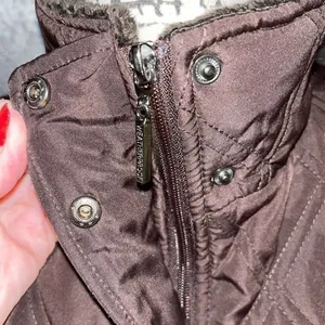 Weatherproof Garment Company Brown Quilted Vest Faux Fur Collar Small‎ thumbnail 5