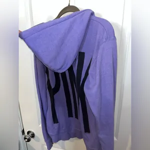 PINK by Victoria’s Secret Y2K Oversized Preppy Pockets Hooded Full Zip Jacket M thumbnail 3