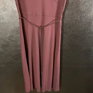 Ann Taylor Plum Color Belted Midi‎ Dress Size 4 thumbnail 5