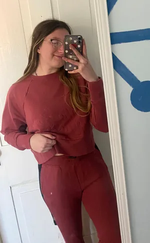 Nike air dusty pink tracksuit set thumbnail 1