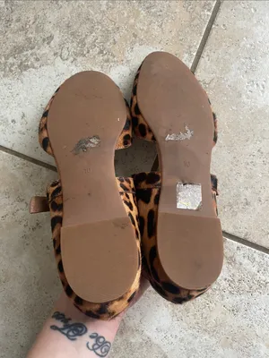Madewell The Alina Mary-Jane Flat in Leopard Calf Hair thumbnail 7