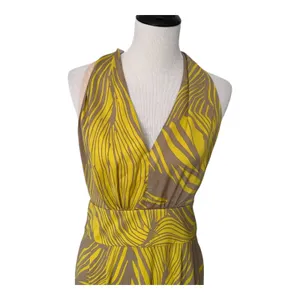 Banana Republic Size-8/Petite Maxi Dress‎ Tie Back Halter Botanica Printed $150 thumbnail 12