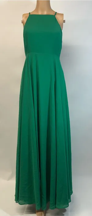 Lulu's Emerald Green Halter Maxi Dress thumbnail 1