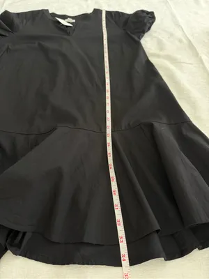 NWT J.Crew Black Cotton Drop Waist Mini Dress 6 thumbnail 10