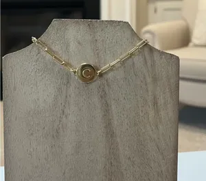 Kate Spade New York Gold-Tone Paperclip C Initial Bracelet thumbnail 1