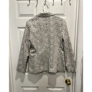 Nine West Women's Size 8 Leopard Animal Print Blazer Jacket‎ Academia Business thumbnail 7