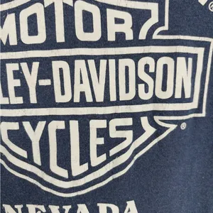 Harley Davidson Women's Henley V Neck Long Sleeve 2013 Nevada Navy Size Medium thumbnail 11