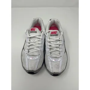 Nike Reax Run 5 Running Shoes Women 5 White Metallic Silver Pink Y2K Retro Gym thumbnail 2