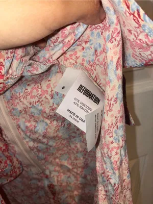 Reformation Jessa Floral Mini Dress in the Pink Dulce size 6 thumbnail 4