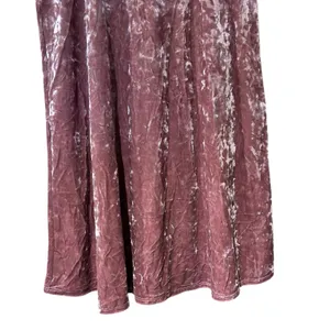 i.JOAH Mini Tent Dress Pink Velour Sleeveless SZ SM USA High Neck Boho Fairy thumbnail 4