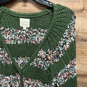 Golden poppy medium cardigan‎ Green thumbnail 3