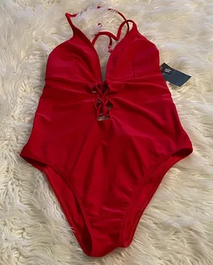 Abercrombie & Fitch Red One Piece size S swimsuit brand new thumbnail 1