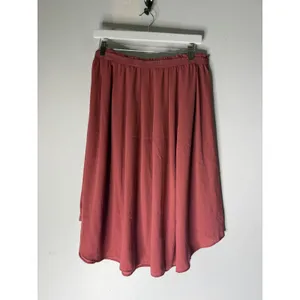 Loft Outlet Women Rose Terracotta Midi Skirt Elastic Waist Size L NEW thumbnail 2