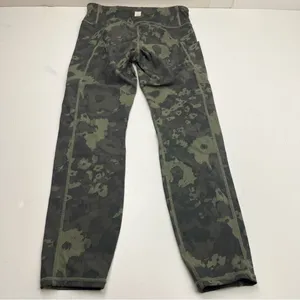 Vuori Stride Pocket Leggings‎ Size Small Green Camo Women’s High Waist VW429 thumbnail 12