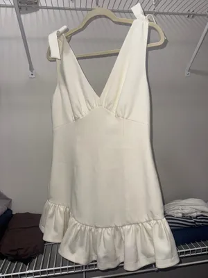 Likely White Mini Dress Harlow Ruffle thumbnail 2