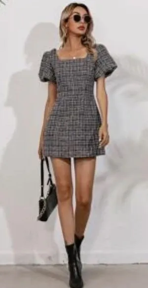 SheIn Tweed Mini Dress XS/S thumbnail 1