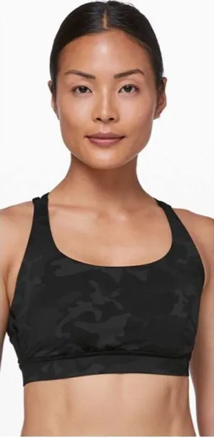 Lululemon Energy Bra Incognito Camo Multi Grey Size 4 thumbnail 1