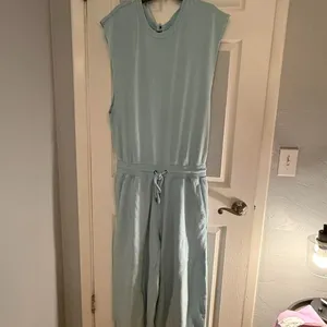 Free People Throw and Go Jumpsuit in baby blue . NWOT, size medium . thumbnail 2
