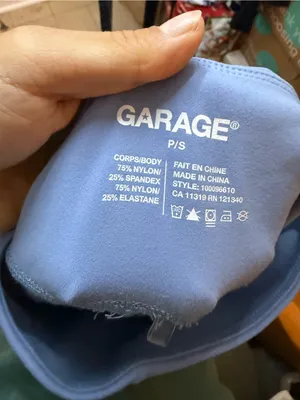 Garage Baby Blue Flare Leggings With Piping thumbnail 5