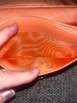 Salvatore Ferragamo Orange Leather Wallet thumbnail 6