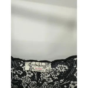 Free People‎ Womens Black Kora Cami Tank Size XS Feminine Floral Coquette Light thumbnail 6