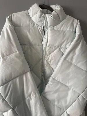 Steve & Barry’s Double Down Jacket Womens Light Mint Quilted Feather Down Puffer thumbnail 9