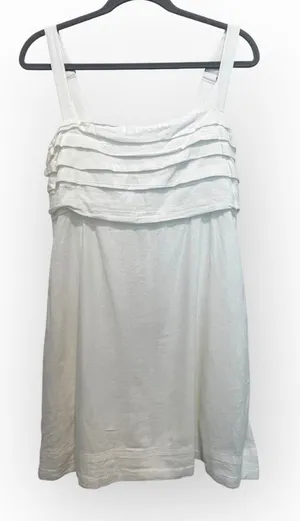 Abercrombie & Fitch White Linen Blend Dress / Romper – Size Large thumbnail 1