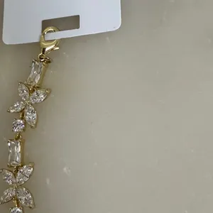 14K Gold Plated XP Tone Butterfly Crystal Link Bracelet Adjustable Baguette thumbnail 3