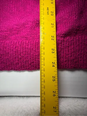 J. Crew Women's V-Neck Sweater in Fuchsia Pink thumbnail 5