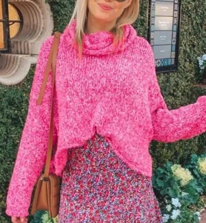 Free People Final Price ✨  Pink BFF Sweater thumbnail 1