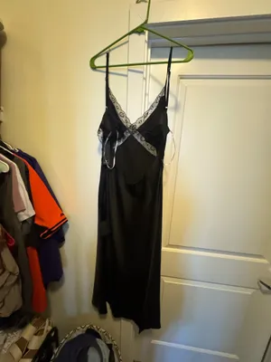 Lulus Black Silk Dress thumbnail 2