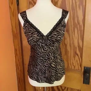 Wild Fable Tiger stripes n lace sexy NWT camisole thumbnail 8
