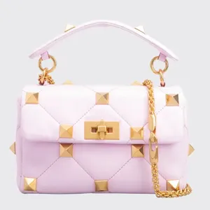 Valentino Garavani Roman Stud Medium Quilted Chain Shoulder Bag thumbnail 2