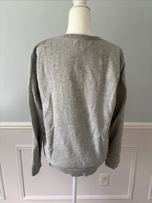GAP Gray Logo Sweatshirt Size Small (Oversized Fit) Cozy Casual Athleisure thumbnail 7