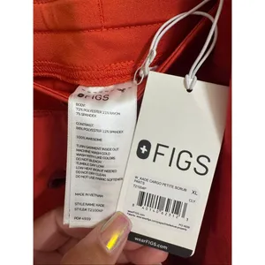 FIGS Rafaela‎ Top Kade Scrubs Pants in Clay Orange Matching Set NWT XL thumbnail 4
