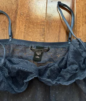 NWOT Victoria’s secret blue sheer lace babydoll chemise slip thumbnail 5