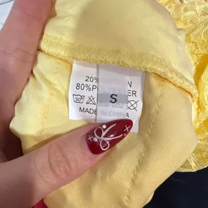 NWOT yellow‎ ruffle lace bloomer shorts size xs thumbnail 6