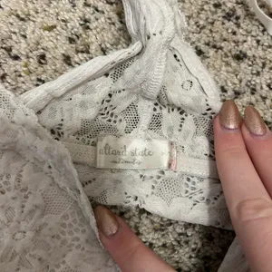 Altar'd State White Lace Bralette thumbnail 2