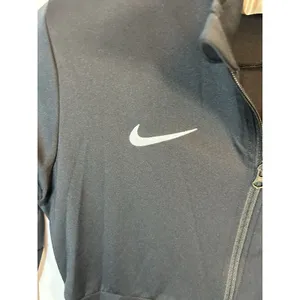 Nike Women’s M Black Dri-FIT Full Zip Soccer Track Jacket Embroidered Mock Neck thumbnail 8
