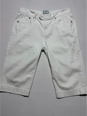 Levi’s 515 Capri Women’s Size 6 White Stretch Denim Cropped Jeans thumbnail 8