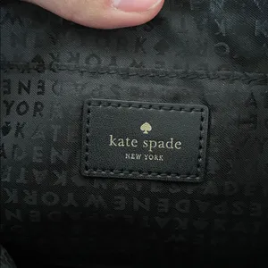 Kate Spade Black Leather Crossbody bag purse thumbnail 7