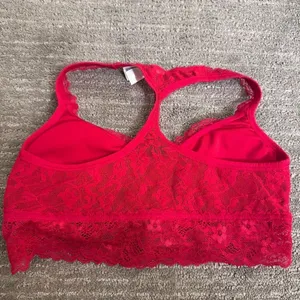 DKNY Intimates Red Lace Racerback Bralette Valentines Day XS thumbnail 2
