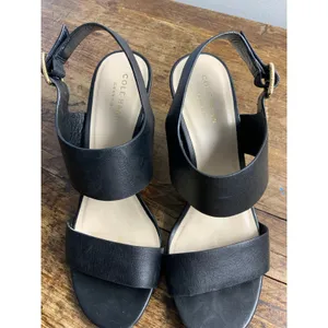 Cole Haan Octavia Black Leather Sandal size 7‎ thumbnail 3