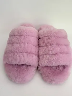 UGG Fluff Yeah Slide Platform Slippers Nightfall Lilac Purple Size 9 EUC thumbnail 6