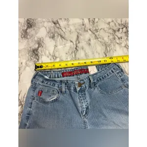 Mudd Y2K Vintage 90s Women’s Light Wash denim Blue BootCut Jeans size 3 cotton thumbnail 5