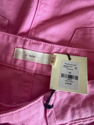 NWT Francesca’s Tgla Pink Denim Mini Skirt thumbnail 5