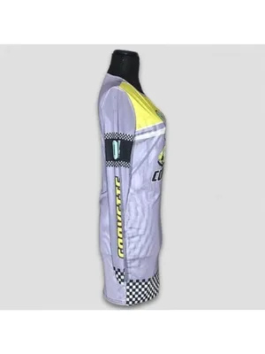General Motors Corvette Graphic Mini Bodycon Dress Purple M thumbnail 3
