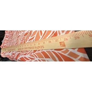 Bon Apple Tea Womens XL Orange White Leaf Print Tunic Blouse Tropical‎ Resort thumbnail 6