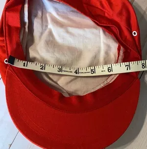 Vintage Women’s cabbie hat CAP red retro NWT Y2K thumbnail 5